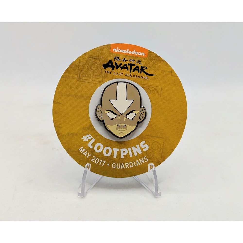 Loot Crate Nickelodeon Avatar The Last Airbender Aang Face Enamel Pin
